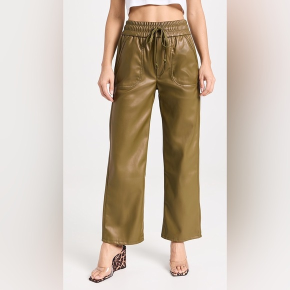 MOTHER The rambler lounger ankle fir green pants small B523 - Picture 2 of 9